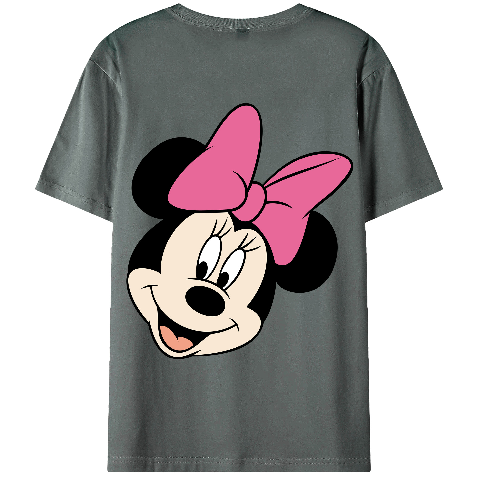 ミッキーマウス Mickey Mouse 綿100％ メンズ半袖Tシャツ（バックプリント） 通気性